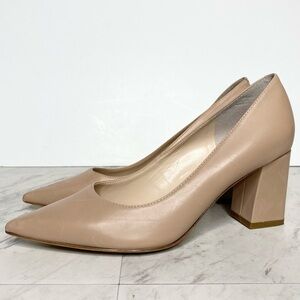 Marc Fisher Zala Tan Leather Pump 8M